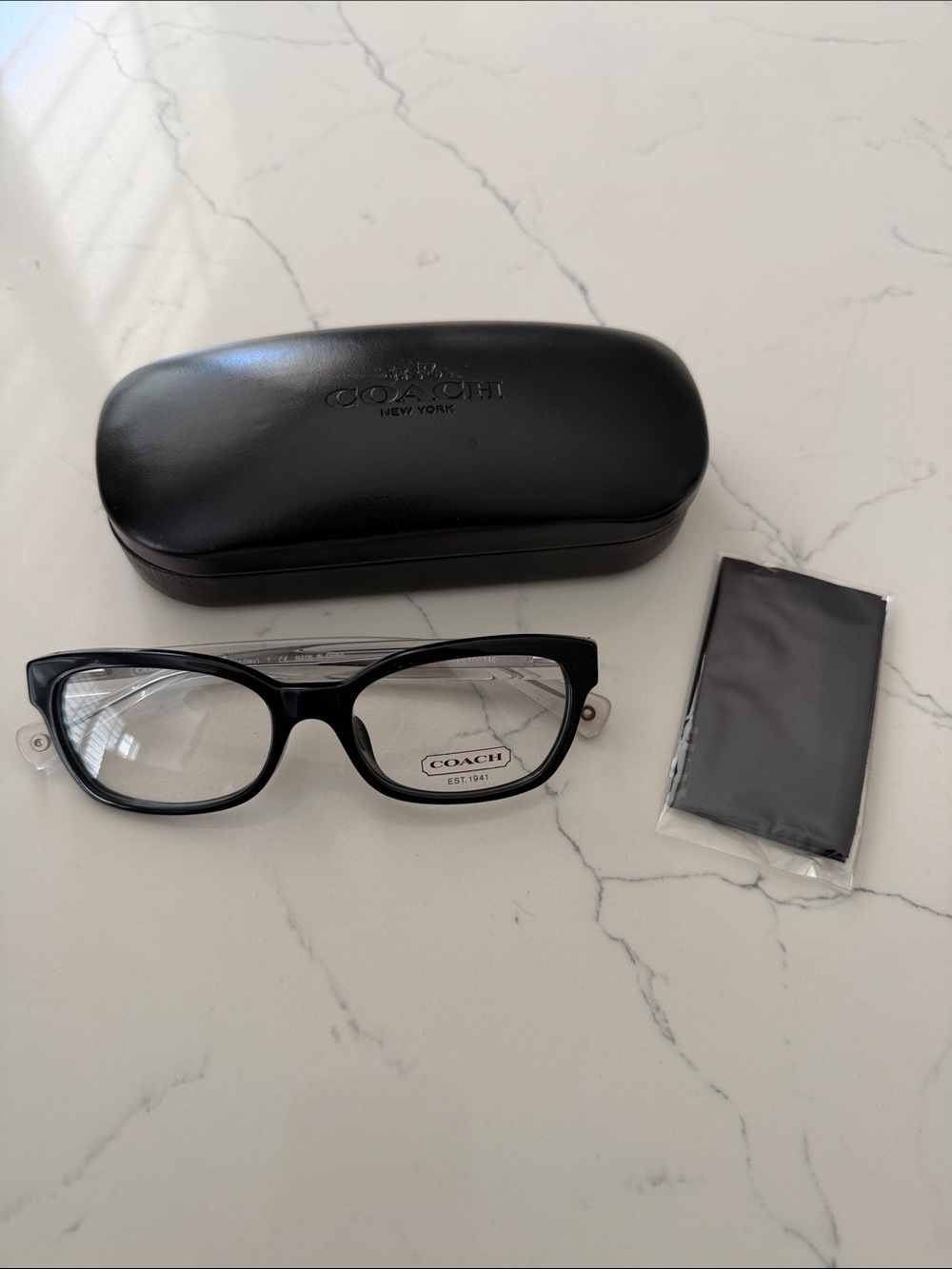 Coach HC 8042F (Hadley) Black Cat-Eye Eyeglasses with Branded Case